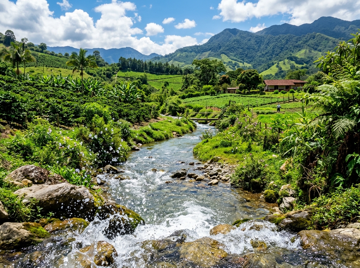 Río y cuenca en el Valle del Cauca